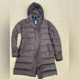 women’s american eagle long puffer jacket